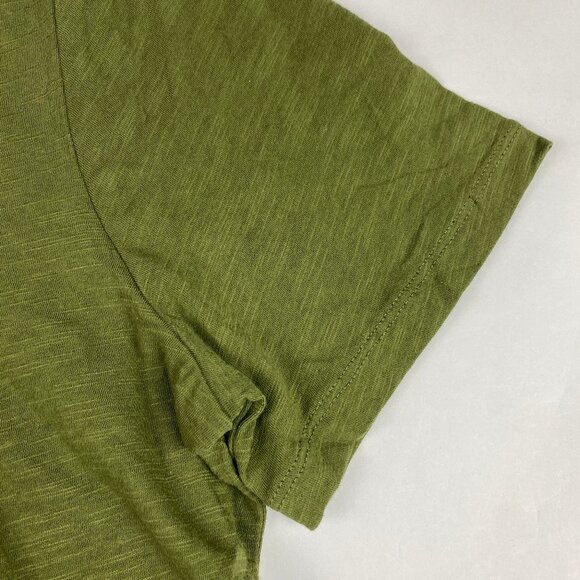 NWT Boden V-Neck T-Shirt Women's Size Large Green 100% Cotton - Picture 4 of 10